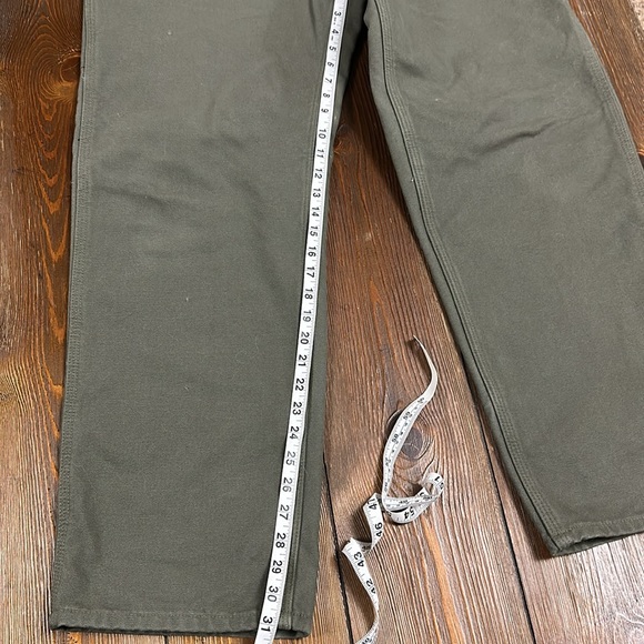 Carhartt Men’s Flannel Lined Dungarees Size 36X32 EUC - Picture 10 of 11